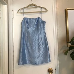 Topshop Metallic mini dress